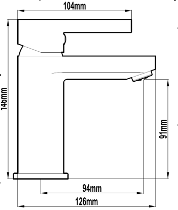 NEWTON BASIN MIXER CHROME